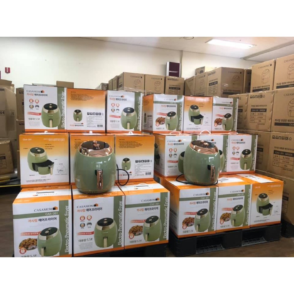 [Bảo hành - FreeShip] Nồi chiên không dầu CASAMOM chính hãng nhập khẩu Hàn Quốc, tiết kiệm điện, an toàn
