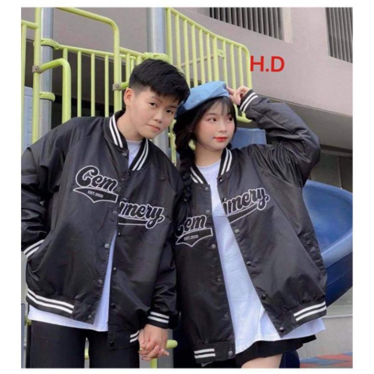 áo khoác bomber chất gió CYM, áo bomber thời trang thu đông nam nữ, form rộng unisex freesize giá rẻ ulzzang hàng 1 lớp