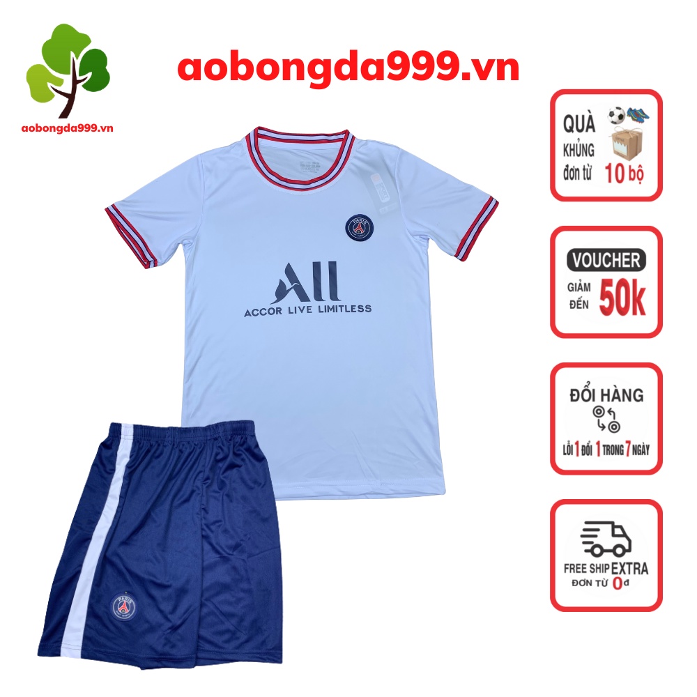 Áo bóng đá trẻ em áo đá banh clb paris saint germain paris trẻ em từ 13 - 45kg - aobongda999.vn