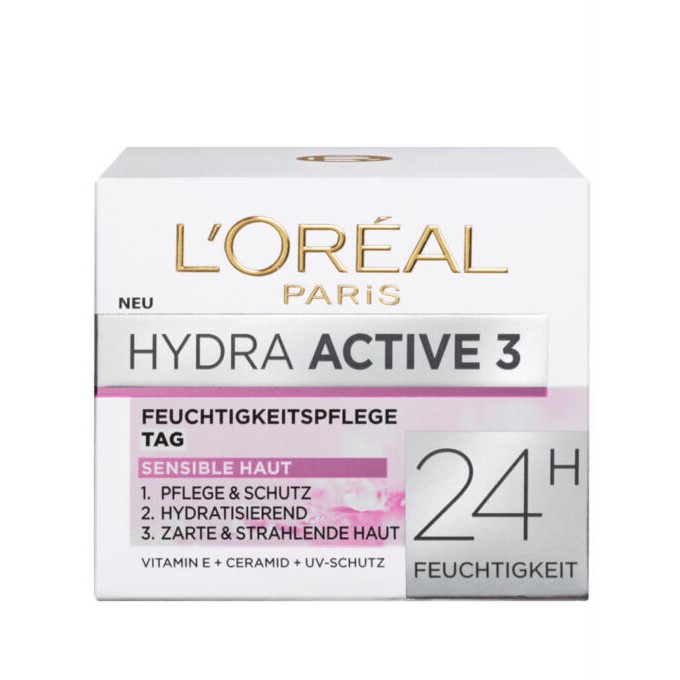 Kem Dưỡng Da Loreal Hydra Active 3 Ban Ngày và Ban Đêm , 50 ml 24h