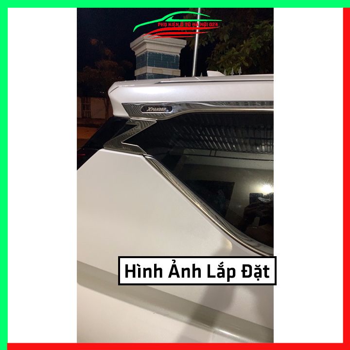 Bộ nẹp viền chân kính cong kính Mitsubishi Xpander 2018-2023 Inox sáng bóng chuẩn form xe