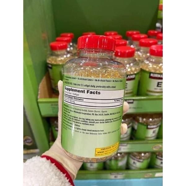 VITAMIN E 180MG  KIRKLAND 500 VIÊN