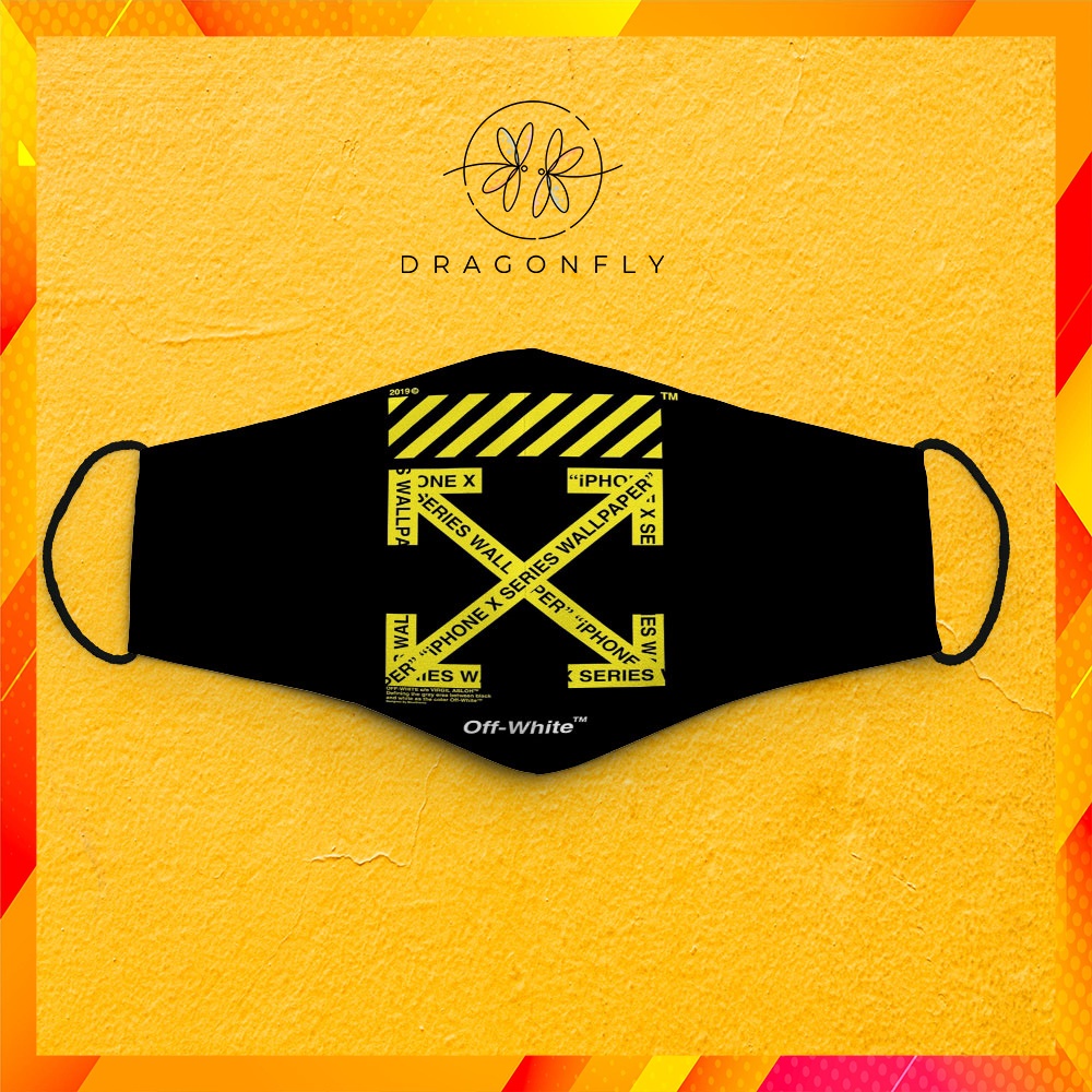 Khẩu Trang Chống Nắng O.f.f_W.h.i.t.e_ 3 DragonFly Dây Đeo Mềm Chuyên Dụng, Đeo Thoải Mái, Không Đau Tai, Thoáng Khí