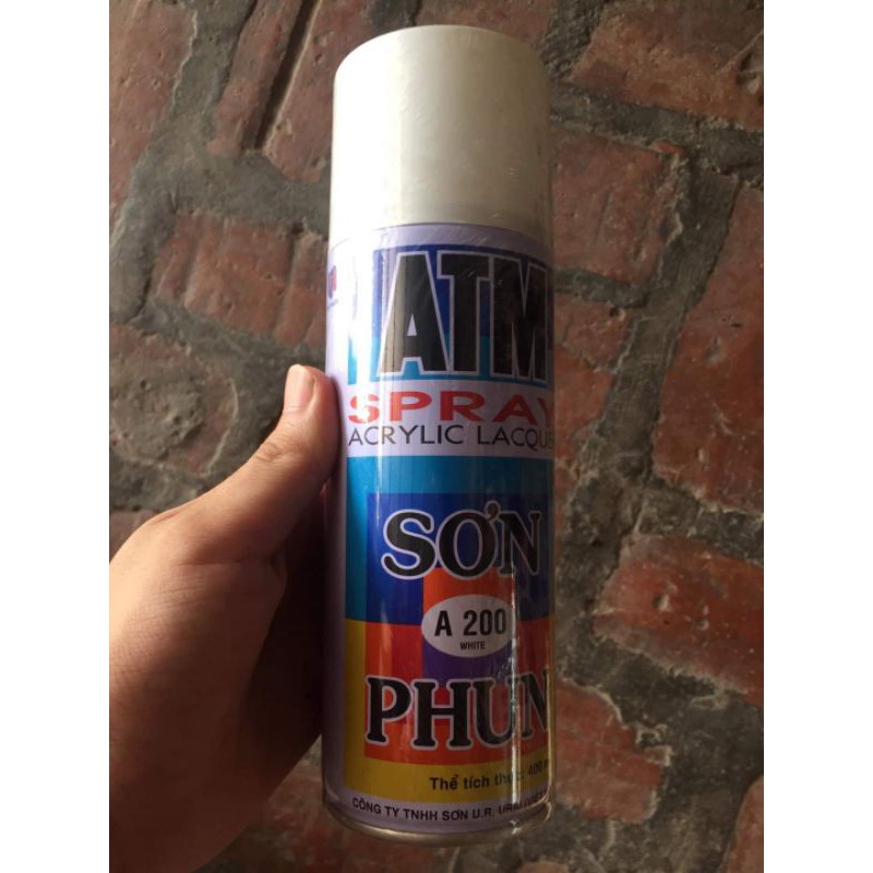 sơn xịt pu màu trắng
