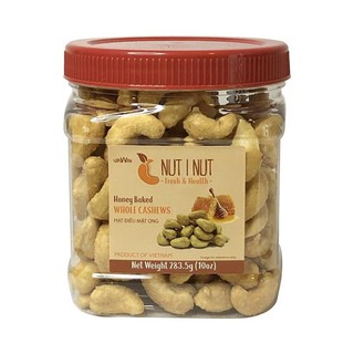 Hạt Điều 🍑 NUT I NUT 🍑 Hạt Điều Sấy Mật Ong Hũ 283.5 Gram Hàng Sấy Cao Cấp Không Phải Hạt Điều Rang Muối