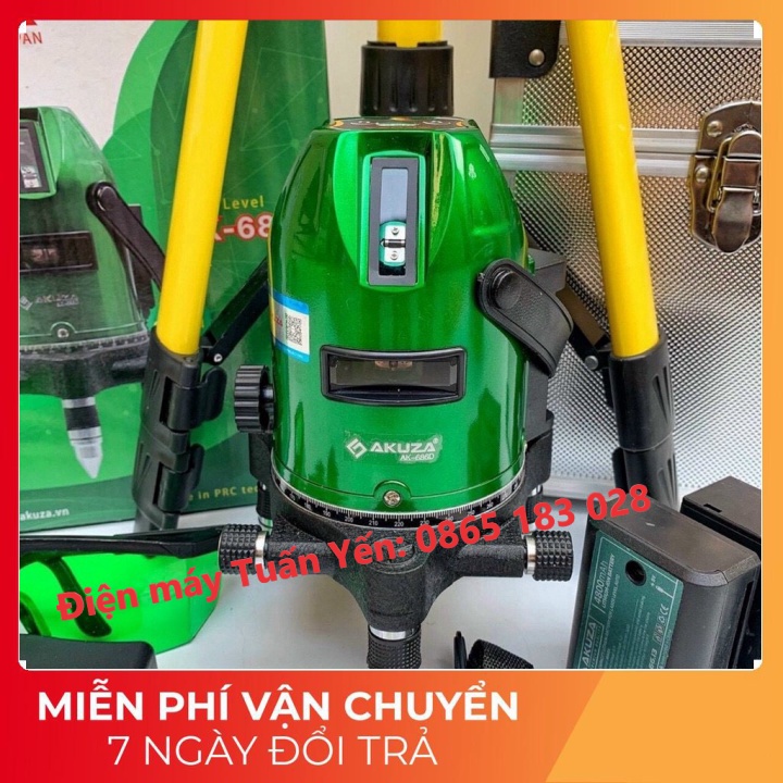 Máy bắn cốt Akuza 686D 5 tia xanh cân bằng laser tự động
