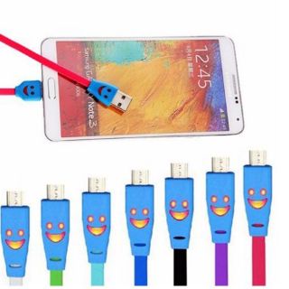 Cáp Sạc Mặt Cười Có Đèn Led(nhiều màu)