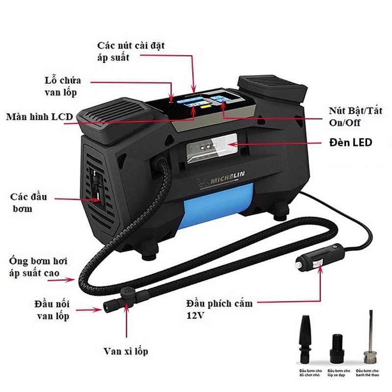 Thiết bị bơm hơi Michelin 12314