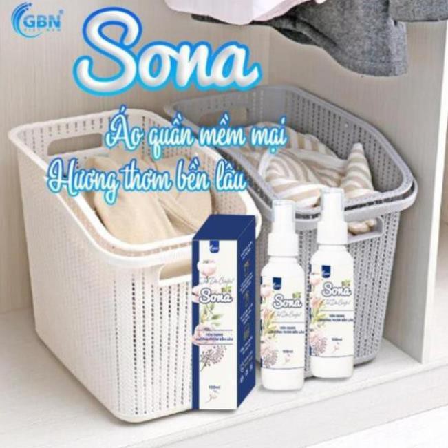 [FREESHIP 50K] Nước Xịt Xả Vải Khô SoNa - Hương Nước Xả Vải Dịu Nhẹ 100ml