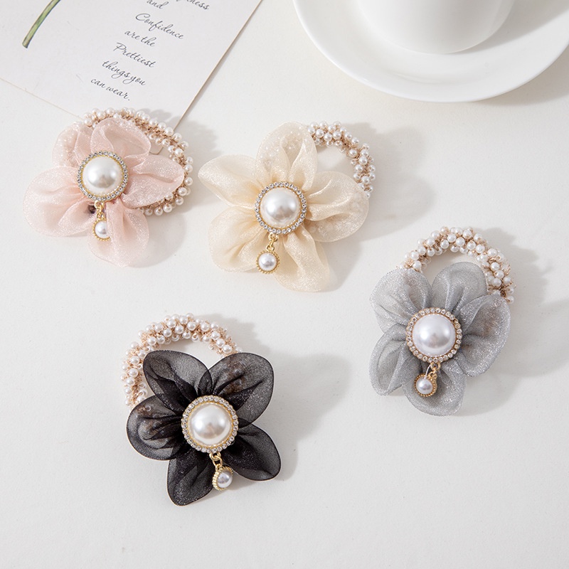 Dây Buộc Tóc Đính Ngọc Trai Thời Trang Cho Nữ