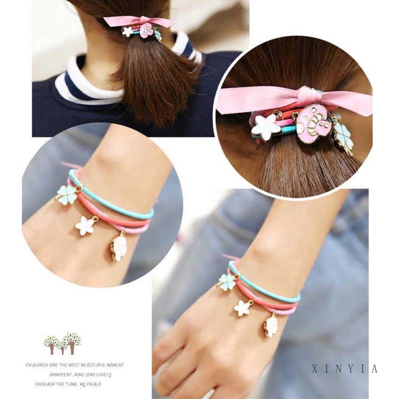 Dây buộc tóc 3 lớp co giãn sành điệu dành cho nữ