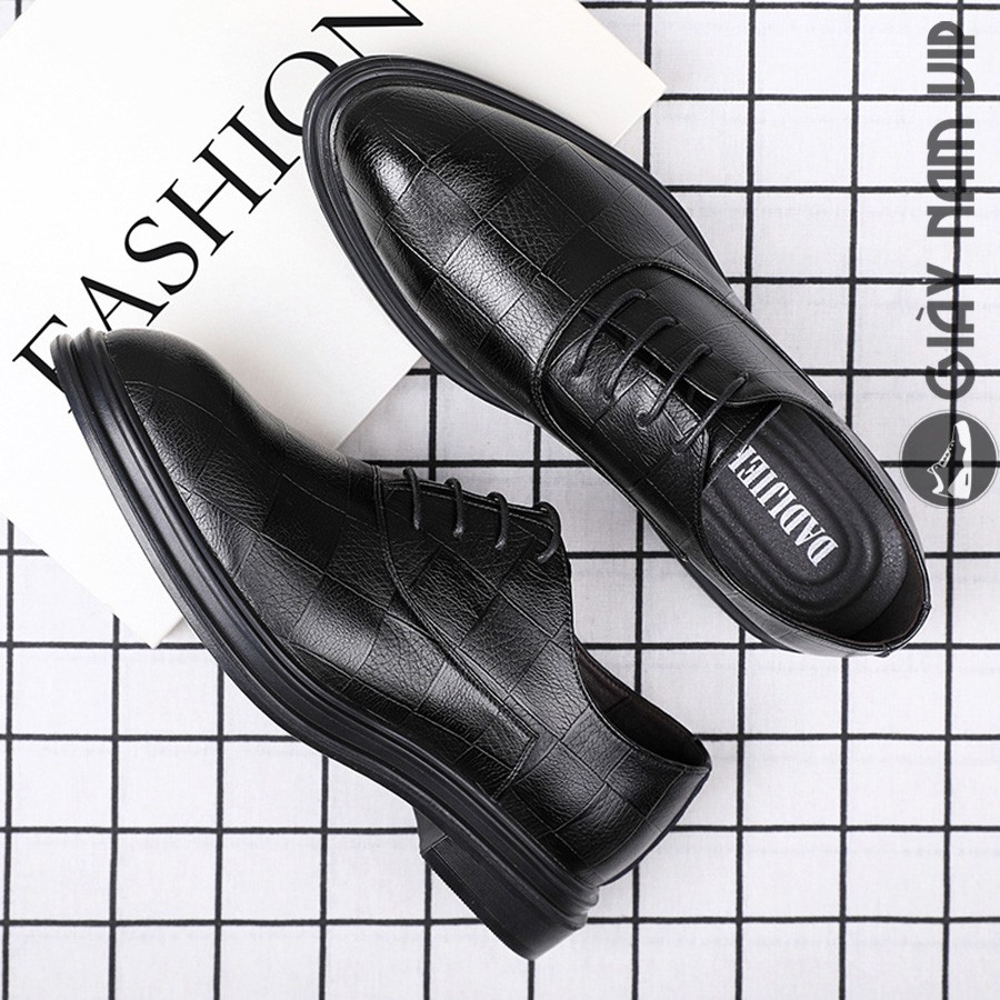 Giày Da Nam Công Sở Hàn Quốc Cao Cấp Da Bò GIAYNAMVIP Giày Nam Đẹp Trẻ Trung Thời Trang GD90