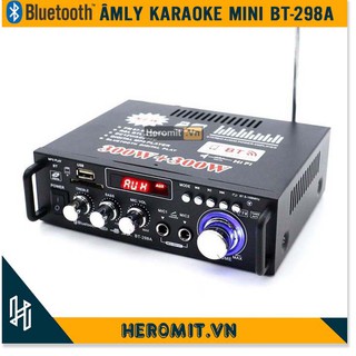 Âm Ly Bluetooth Karaoke Mini ❣️CHÍNH HÃNG❣️ Amply BT-298A 220V Đánh Chim Đêm, chức năng đa năng, âm thanh cực đỉnh.