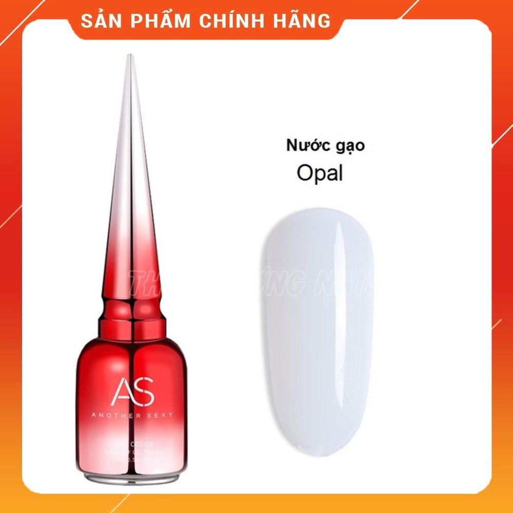 Sơn gel AS chính hãng chai đỏ màu nước gạo 15ml