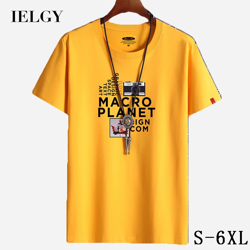 Áo Thun Nam Tay Ngắn Dáng Rộng Bằng cotton Thời Trang Mùa Hè size S-6XL