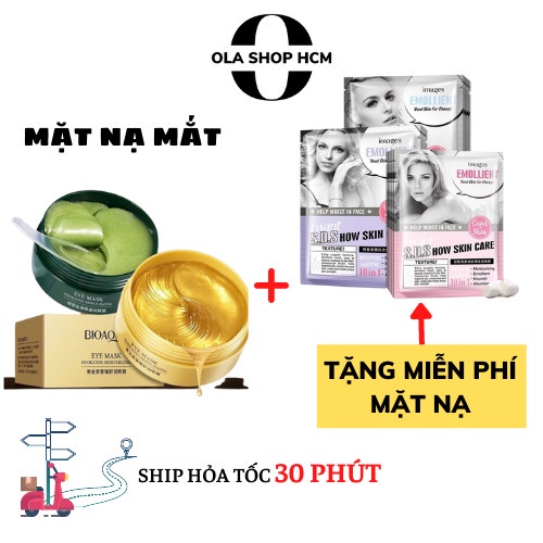 Hộp 60 Miếng mắt nạ mắt BIOAQUA giảm thâm quầng bọng mắt trẻ hóa da vùng mắt