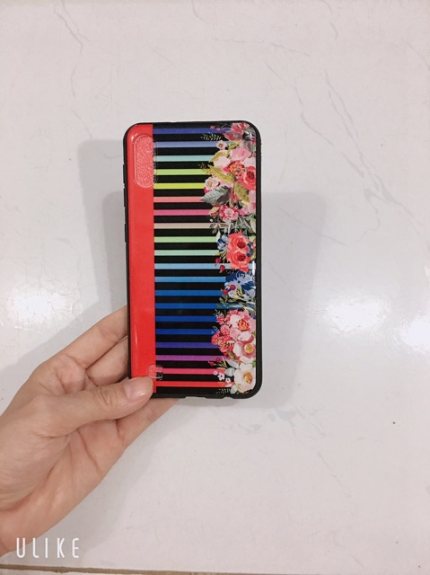 Ốp hoa kẻ sọc đỏ sam sung M10,A10