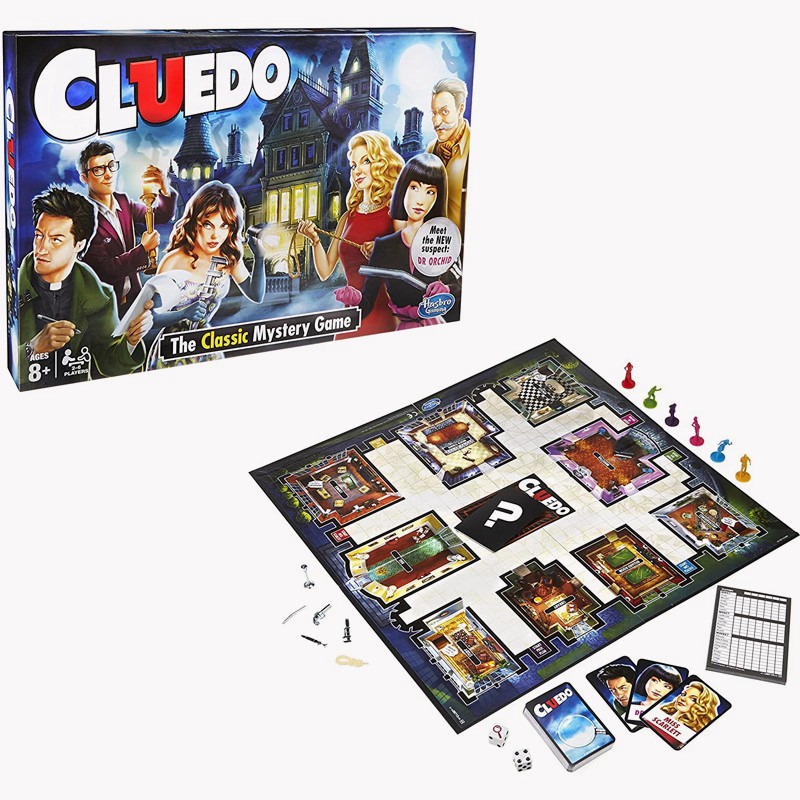 Hasbro Gaming Cluedo The Classic Bộ trò chơi Board Game Cluedo thú vị bí ẩn