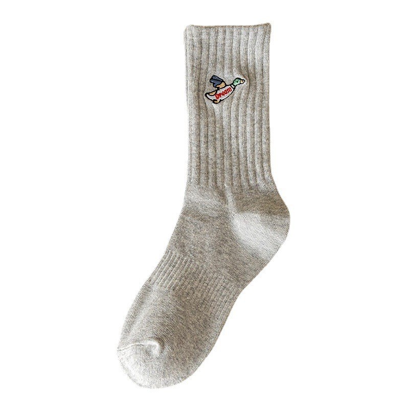 Vớ Human Made cotton thêu họa tiết hoạt hình phong cách Nhật Bản cổ điển thời trang đường phố