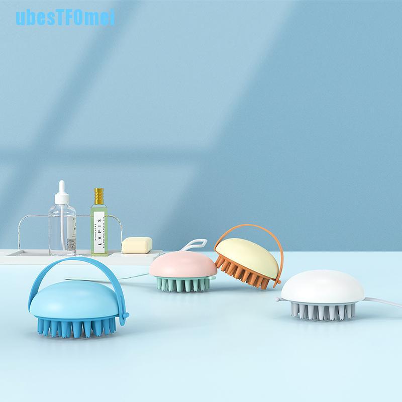 Lược Chải Tóc Massage Da Đầu Bằng Silicone Dùng Được Cả Dạng Ướt Và Khô