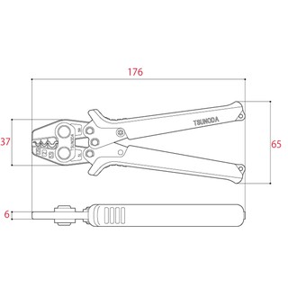 Kìm bấm cos Tsunoda TP-5