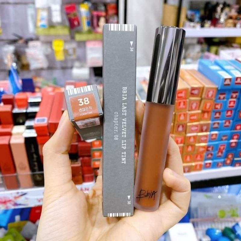 Bbia Last Velvet Lip Tint Chapter 8# 38 Đỏ Nâu Trầm (đủ ver)