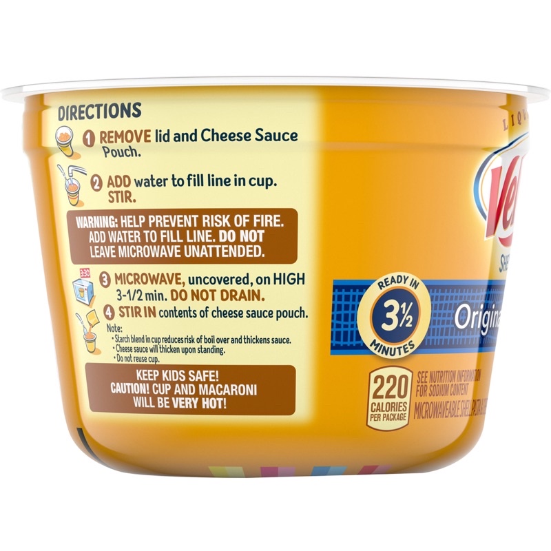 Nui phô mai sò Velveeta Shells & Cheese 68g