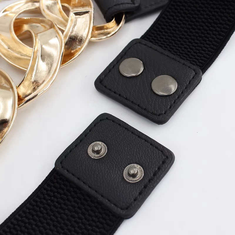 Đai thắt lưng váy áo 2 màu xích võng vintage dành cho bạn nữ