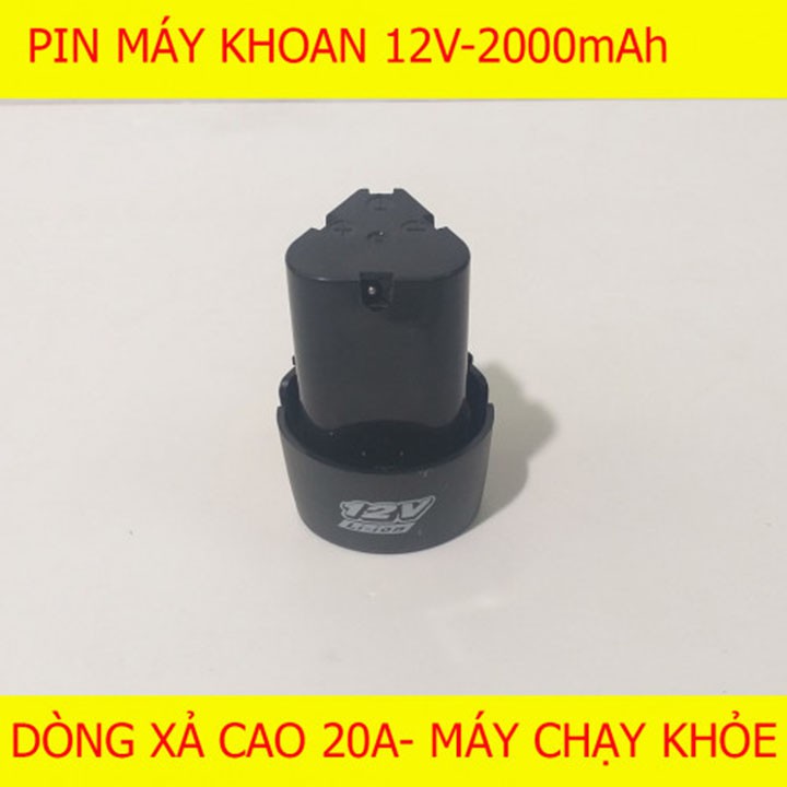 Pin Máy Khoan Cầm Tay 12v chính hãng, pin tam giác cho máy khoan bắt vít Pin 3S 12V 1500mAh Pin AOTUO, VOTO