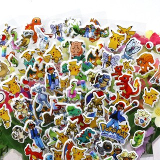 Miếng dán Sticker In Nổi Pokemon Bicachu