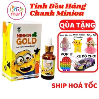 Tinh Dầu Húng Chanh Minion MUA 1 TẶNG 1 giúp bé hết ho , hết sổ mũi