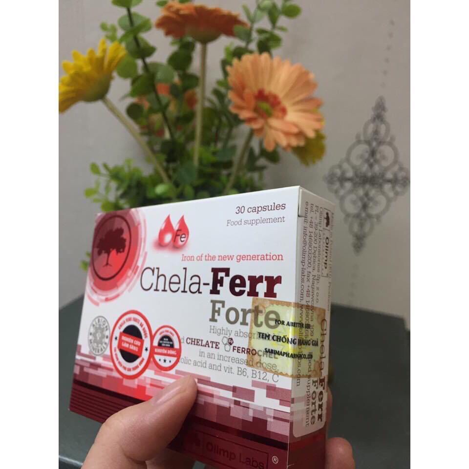 CHELA – FERR FORTE – VIÊN BỔ SUNG SẮT CHO BÀ BẦU – SẮT HỮU CƠ THẾ HỆ MỚI KHÔNG GÂY TÁO BÓN