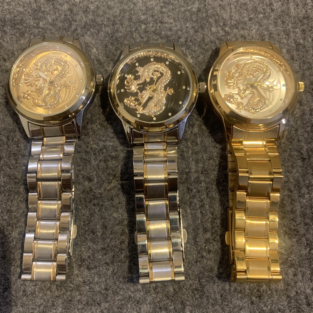 Đồng hồ FNGEEN mặt rồng 3d phong cách thời trang lịch lãm, đồng hồ thời trang nam thép không gỉ