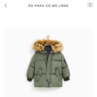 Áo phao zara bé trai