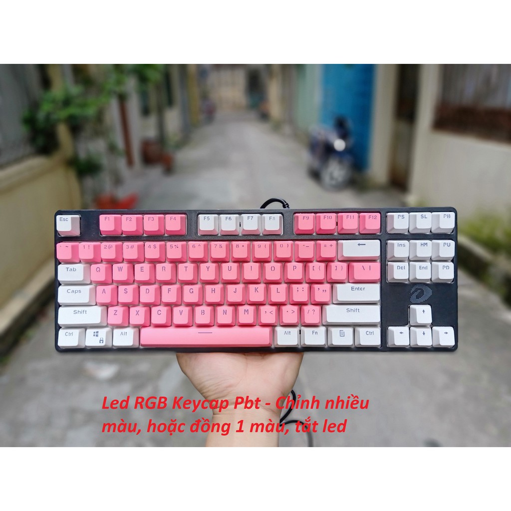 Phím cơ Fuhlen M87s , Dareu EK880 RGB bản keycap pbt các màu