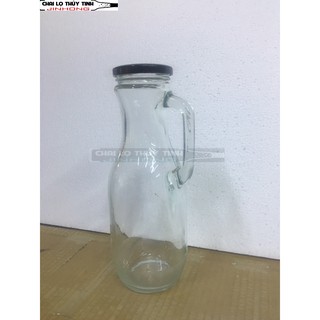 Bình Ca Quai Tay Cầm Thủy Tinh Nắp Vặn 1 Lít
