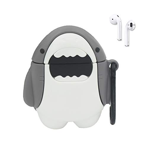 Dễ Thương Vỏ Bảo Vệ Hộp Sạc Tai Nghe Airpods 1 / 2 / 3 Hình Cá Mập Hoạt Hình Đáng Yêu