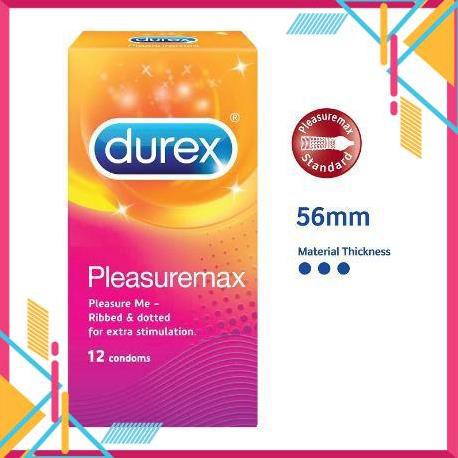 Bao cao su Durex Plesuremax Gân Gai Hộp 12c Vip [lovelove]