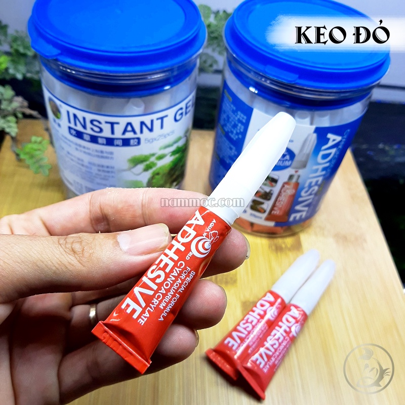 ☘ Keo Dán Rêu AQUA WORLD - tuýp đỏ ☘ Keo Dán Rêu - Dán Cây Thuỷ Sinh