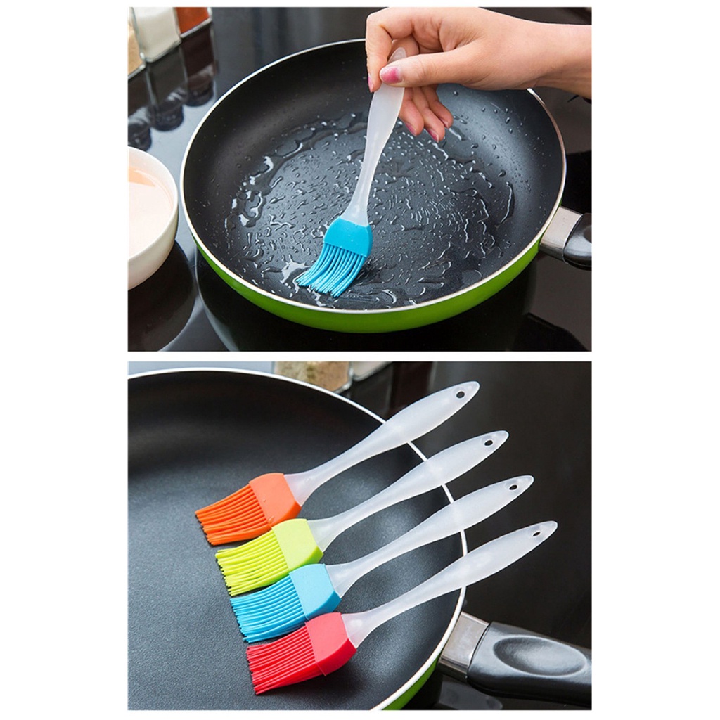Cọ Silicon Quét Dầu, Ướp Gia Vị - Chổi Silicone Phết Bơ Làm Bánh Tiện Lợi 88305 Korea Store 88