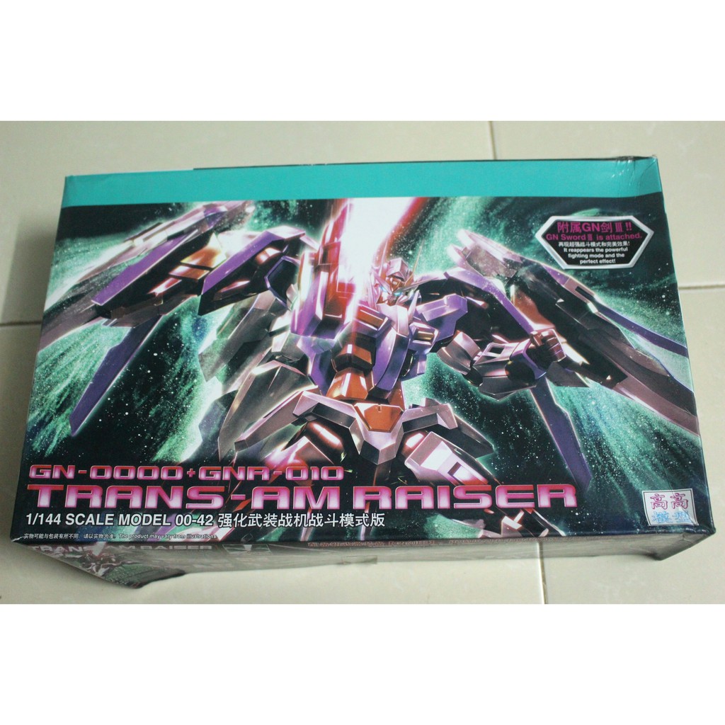 Mô hình lắp ráp HG 1/144 Gundam 00 Raiser Trans am TT Hongli