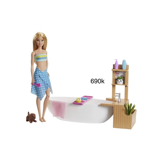 Set đồ chơi nhà búp bê cho Búp bê Chelsea Barbie, búp bê Barbie skipper