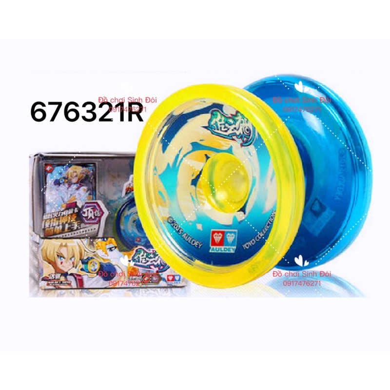 đồ chơi yoyo 676321R - xanh vàng - tặng 2 dây yoyo