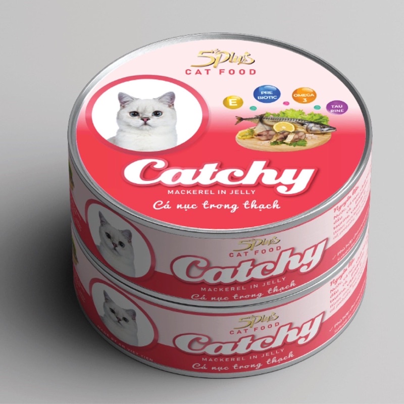 Pate Catchy dành cho mèo 170g, thức ăn dạng ướt cho mèo cưng, pate mèo ngon giá rẻ dạng lon - Kitty Pet Shop