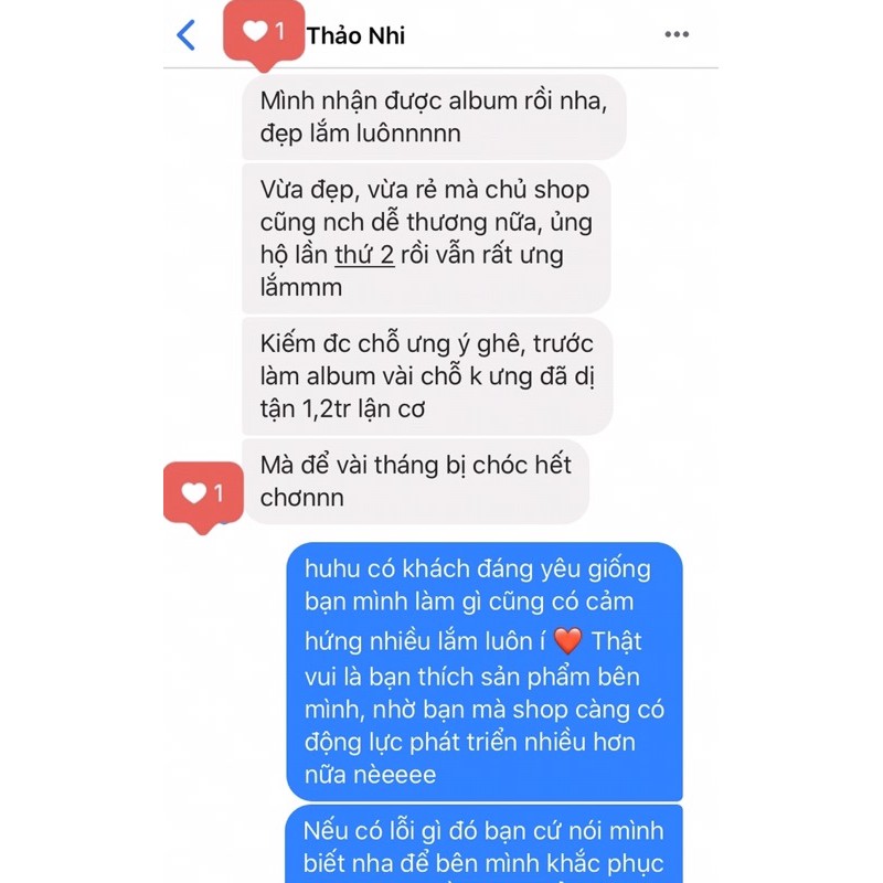 BIRTHDAY PHOTOBOOK - ALBUM SINH NHẬT - 6 TRANG + KHOEN CÒNG + HỘP QUÀ