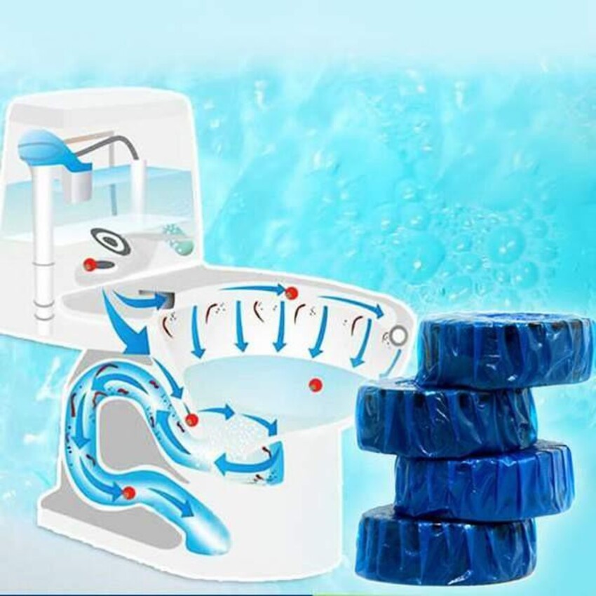 Viên thả bồn cầu tẩy sạch mảng bám khử mùi Hàn Quốc, viên tẩy bồn cầu gói 10 cục SIGO