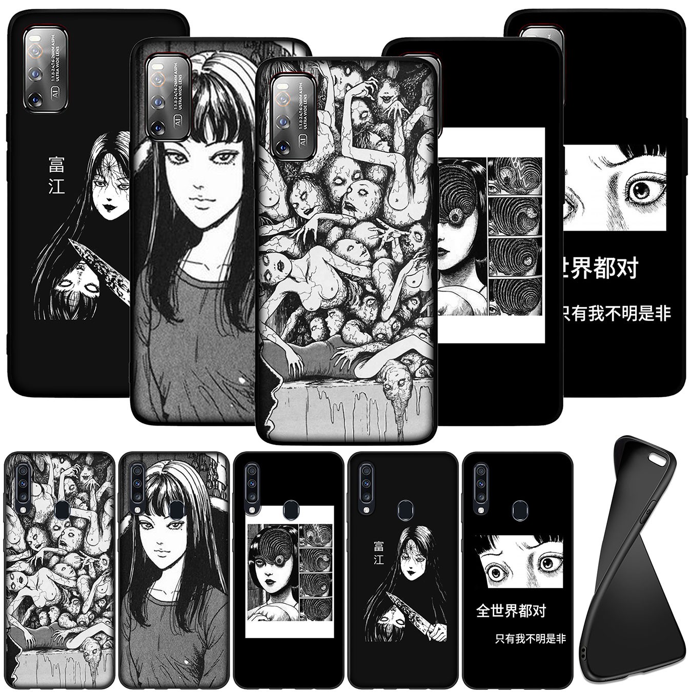 Ốp điện thoại silicon mềm hình anime kinh dị cho Samsung Galaxy A9 A8 A7 A6 Plus 2018 S7 Edge M31 A21S