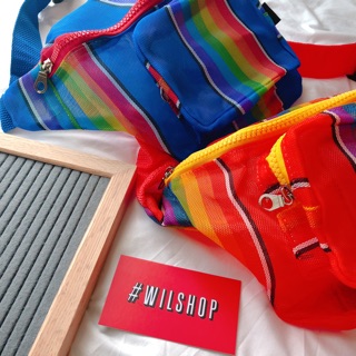 TÚI ĐEO CHÉO VẢI BỐ POLY COLORFUL