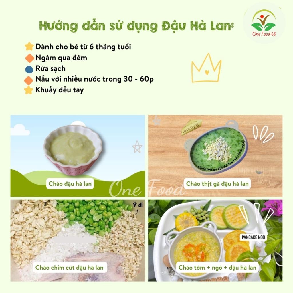 Đậu Hà Lan Hữu Cơ Mỹ, Đậu Hà Lan Khô Mỹ Làm Sữa Hạt, Không Biến Đổi Gen, Tốt Cho Sức Khỏe Onefood68