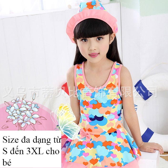 BỘ ĐỒ BƠI BÉ GÁI CAO CẤP CÔ GÁI HÀ LAN SIÊU DỄ THƯƠNG, SIZE CHUẨN TỪ S ĐẾN 3XL